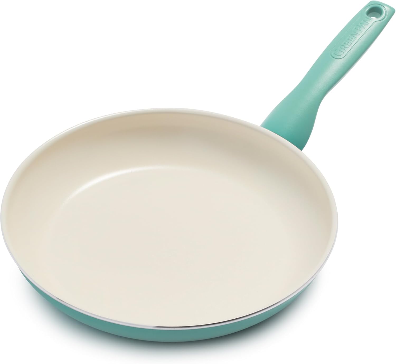 GreenPan Rio 10" Turquoise Ceramic Nonstick Skillet – PFAS-Free, Dishwasher Safe